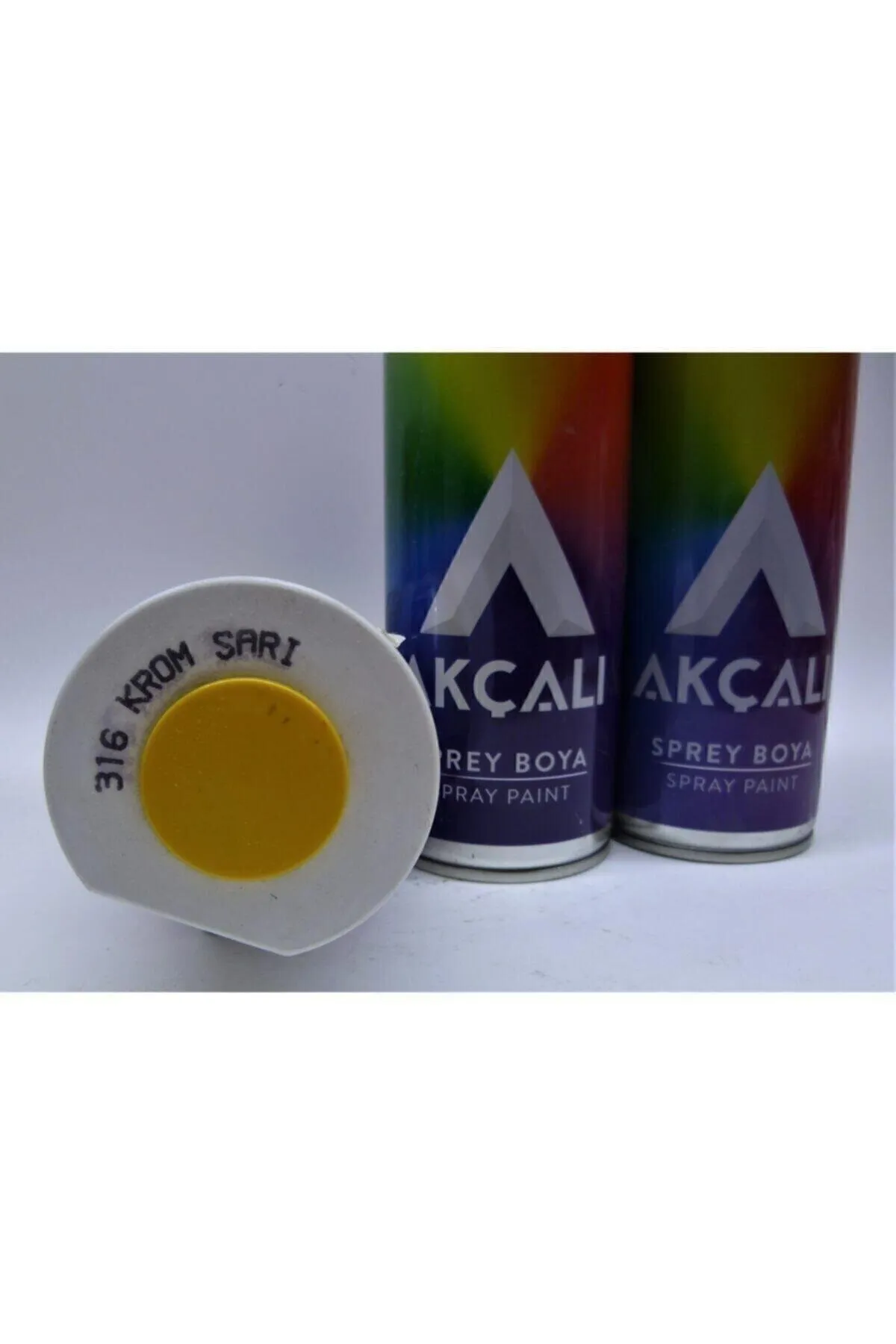 Akçalı Sprey Boya 400 ml 316 Krom Sarı - Görsel 2