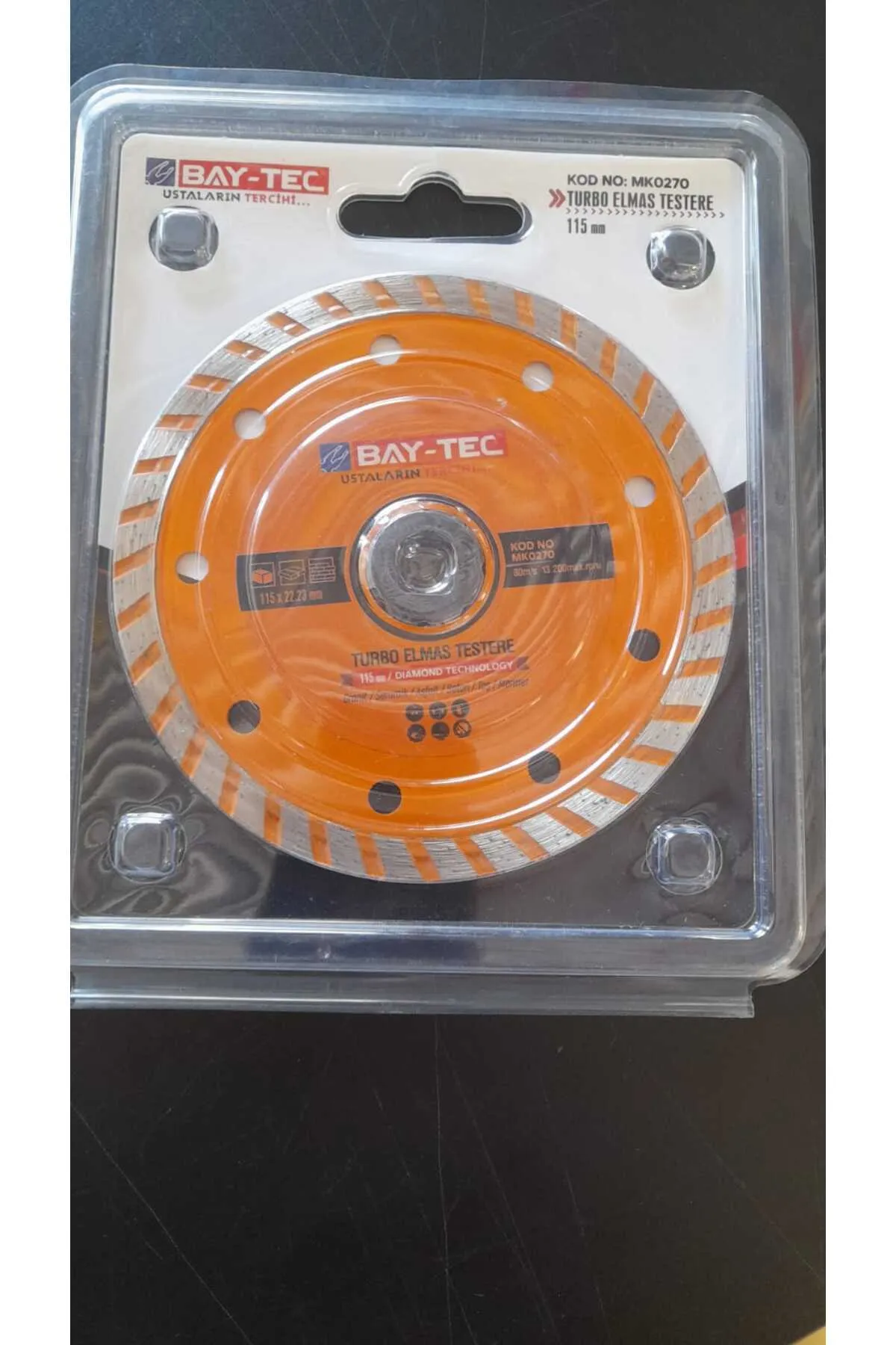 Bay-tec Turbo Elmas Testere 115 mm MK0270 - Görsel 2