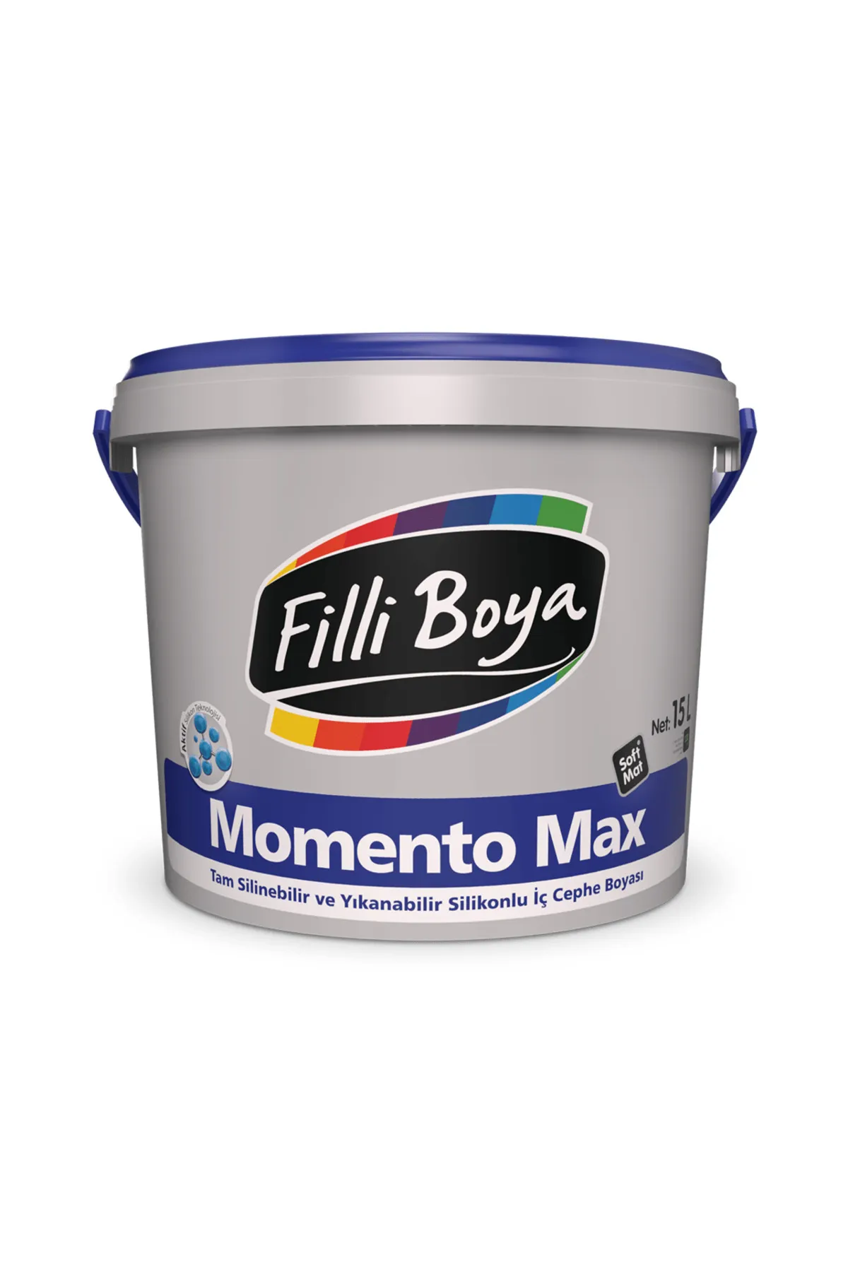 Filli Boya Momento Max 15 lt İç Cephe Boyası Andezit 45 - Görsel 1