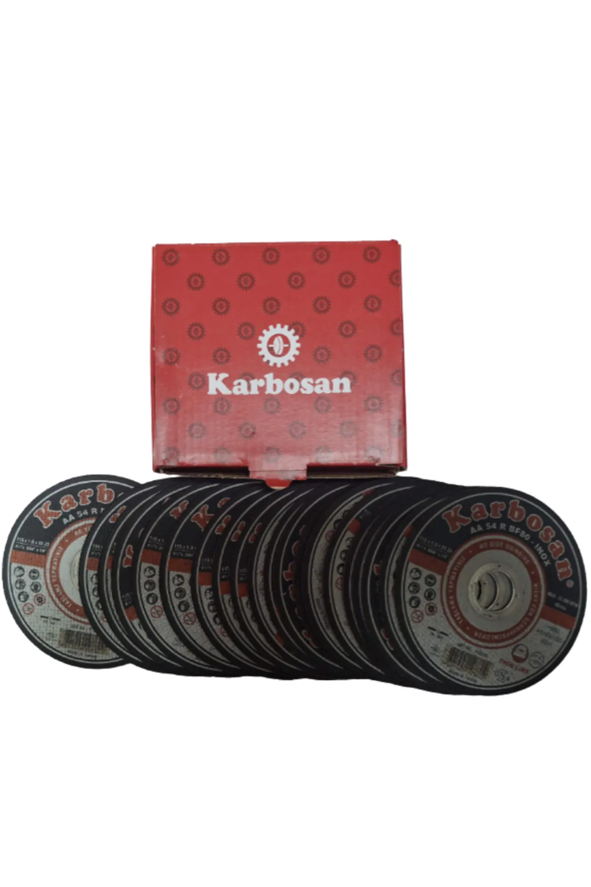 Karbosan Paslanmaz Çelik Inox İnce Kesme Diski 115x1,0x22,23 mm (25'li) - Görsel 1
